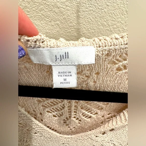 J. Jill Light Tan V-Neck Sweater - Picture 5 of 5
